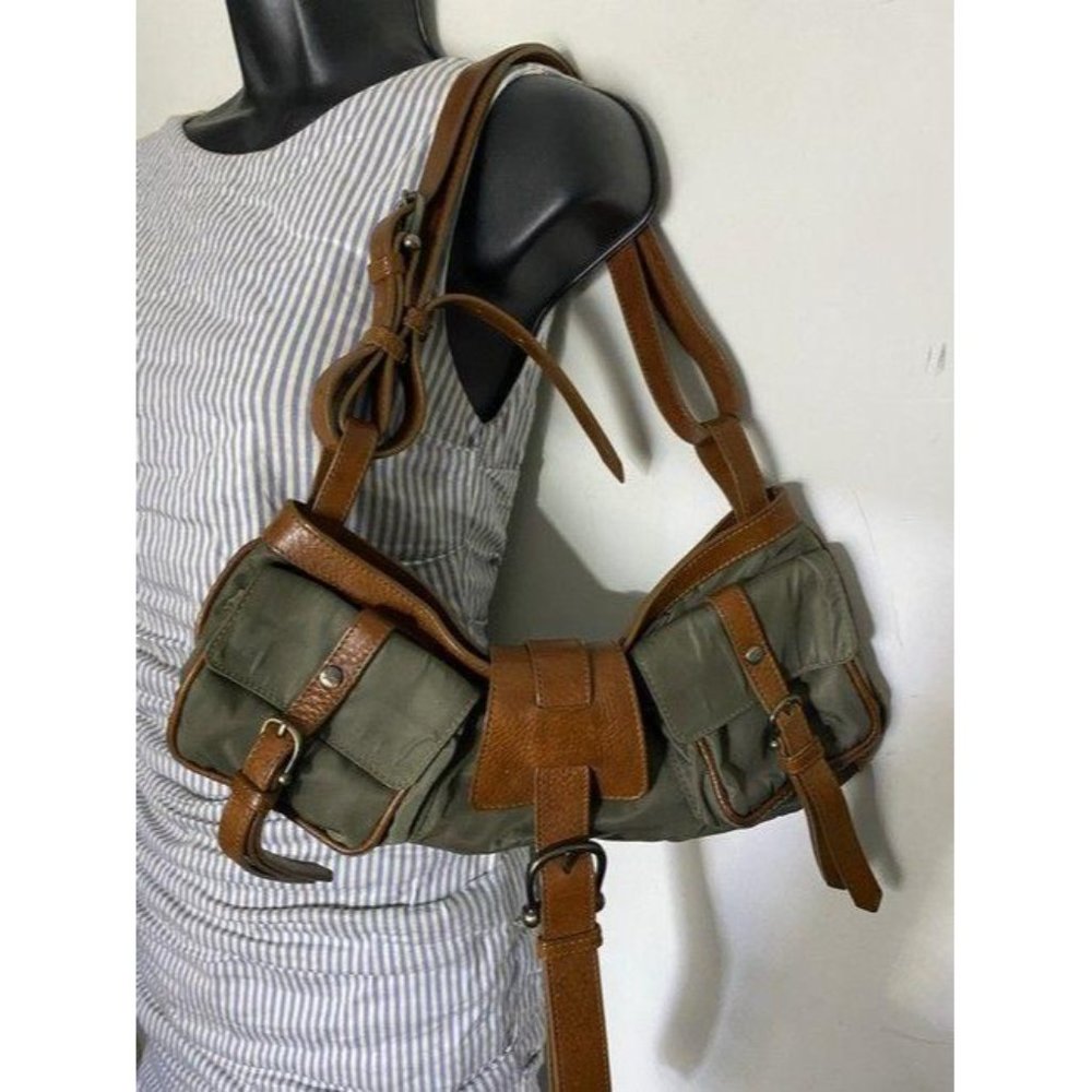 burberry gray brown shoulder bag - Picture 8 of 12
